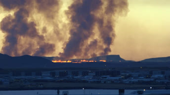 Volcanic eruption in Iceland